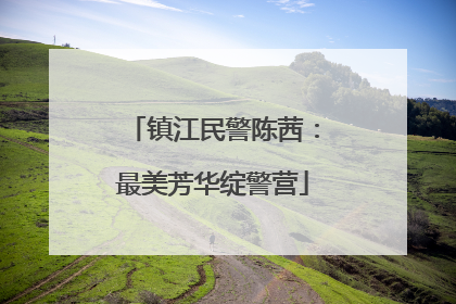 镇江民警陈茜：最美芳华绽警营