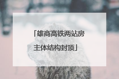 雄商高铁两站房主体结构封顶