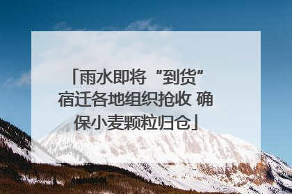 雨水即将“到货” 宿迁各地组织抢收 确保小麦颗粒归仓