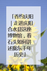 香约庆阳｜走进庆阳合水县这座博物馆，看石头如何讲述陇东千年历史