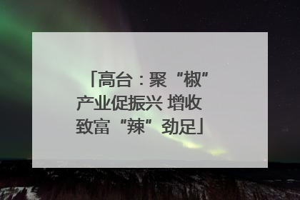 高台：聚“椒”产业促振兴 增收致富“辣”劲足