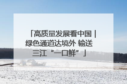 高质量发展看中国｜绿色通道达境外 输送三江“一口鲜”