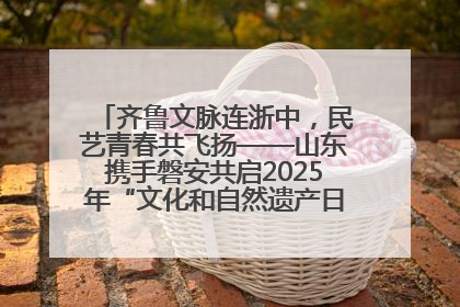 齐鲁文脉连浙中，民艺青春共飞扬——山东携手磐安共启2025年“文化和自然遗产日”系列活动