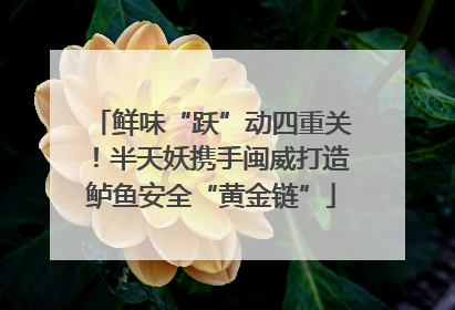 鲜味“跃”动四重关！半天妖携手闽威打造鲈鱼安全“黄金链”