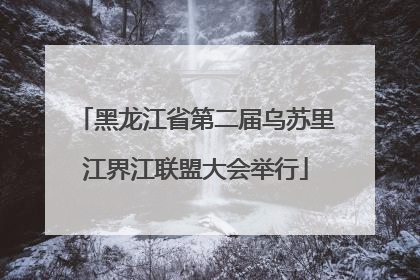 黑龙江省第二届乌苏里江界江联盟大会举行