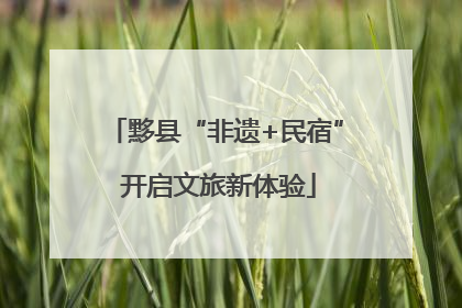 黟县“非遗+民宿” 开启文旅新体验