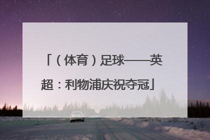 （体育）足球——英超：利物浦庆祝夺冠