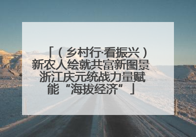 （乡村行·看振兴）新农人绘就共富新图景 浙江庆元统战力量赋能“海拔经济”
