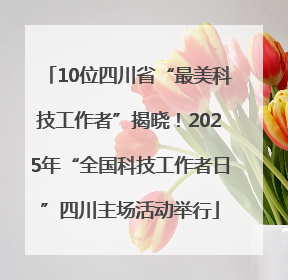 10位四川省“最美科技工作者”揭晓！2025年“全国科技工作者日”四川主场活动举行