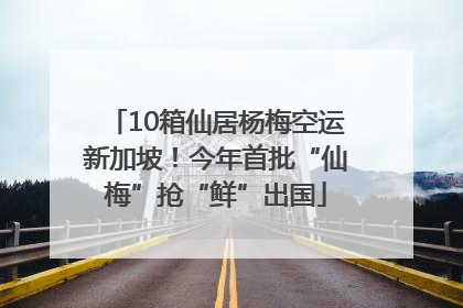 10箱仙居杨梅空运新加坡！今年首批“仙梅”抢“鲜”出国