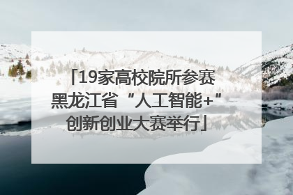 19家高校院所参赛 黑龙江省“人工智能+”创新创业大赛举行