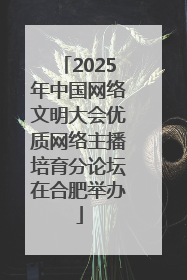 2025年中国网络文明大会优质网络主播培育分论坛在合肥举办