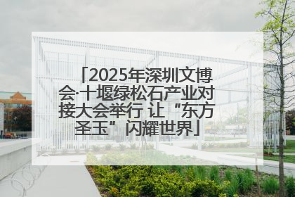 2025年深圳文博会·十堰绿松石产业对接大会举行 让“东方圣玉”闪耀世界