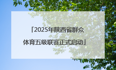 2025年陕西省群众体育五级联赛正式启动