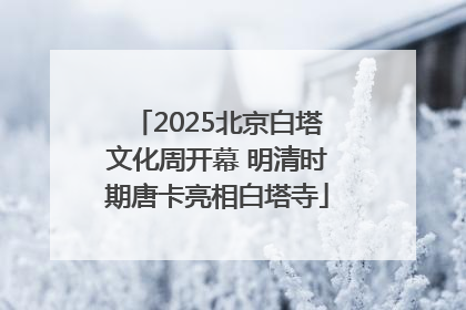 2025北京白塔文化周开幕 明清时期唐卡亮相白塔寺