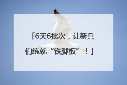 6天6批次，让新兵们练就“铁脚板”！