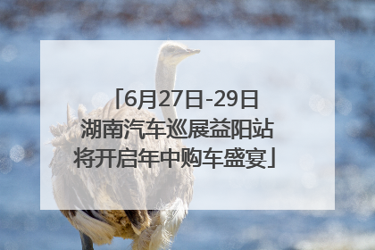 6月27日-29日 湖南汽车巡展益阳站将开启年中购车盛宴