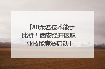80余名技术能手比拼！西安经开区职业技能竞赛启动