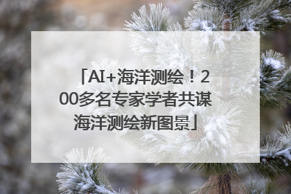 AI+海洋测绘！200多名专家学者共谋海洋测绘新图景