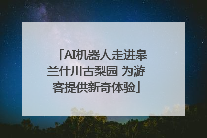 AI机器人走进皋兰什川古梨园 为游客提供新奇体验